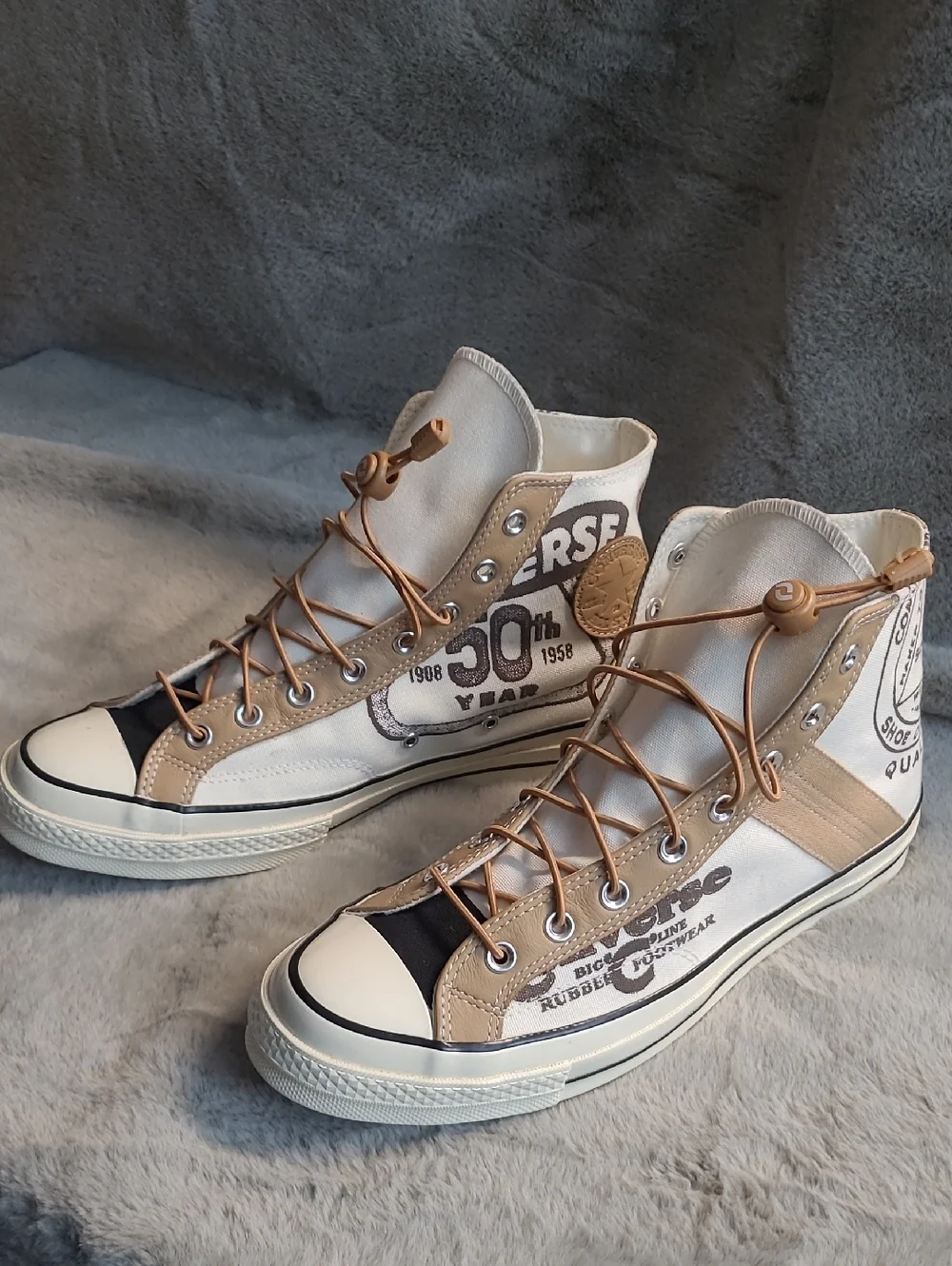 Converse Chuck 70 Leather Overlay Rare Mens 11.5 - Picture 7 of 8